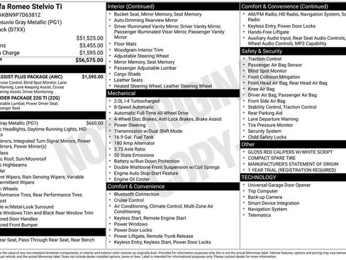 Used 2023 Alfa Romeo Stelvio Ti w/ Active Assist Plus Package AWD/4WD image 9