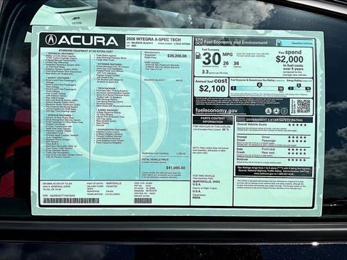 New 2026 Acura Integra A-Spec FWD image 40