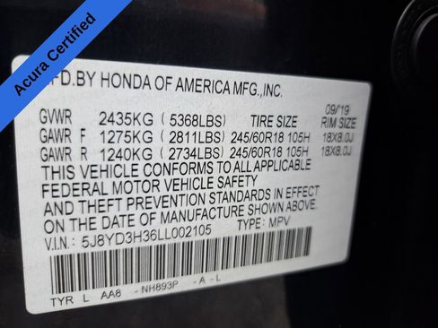 Used 2020 Acura MDX FWD image 28