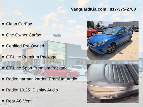 Certified 2023 Kia Forte GT-Line w/ GT-Line Premium Package FWD image 6