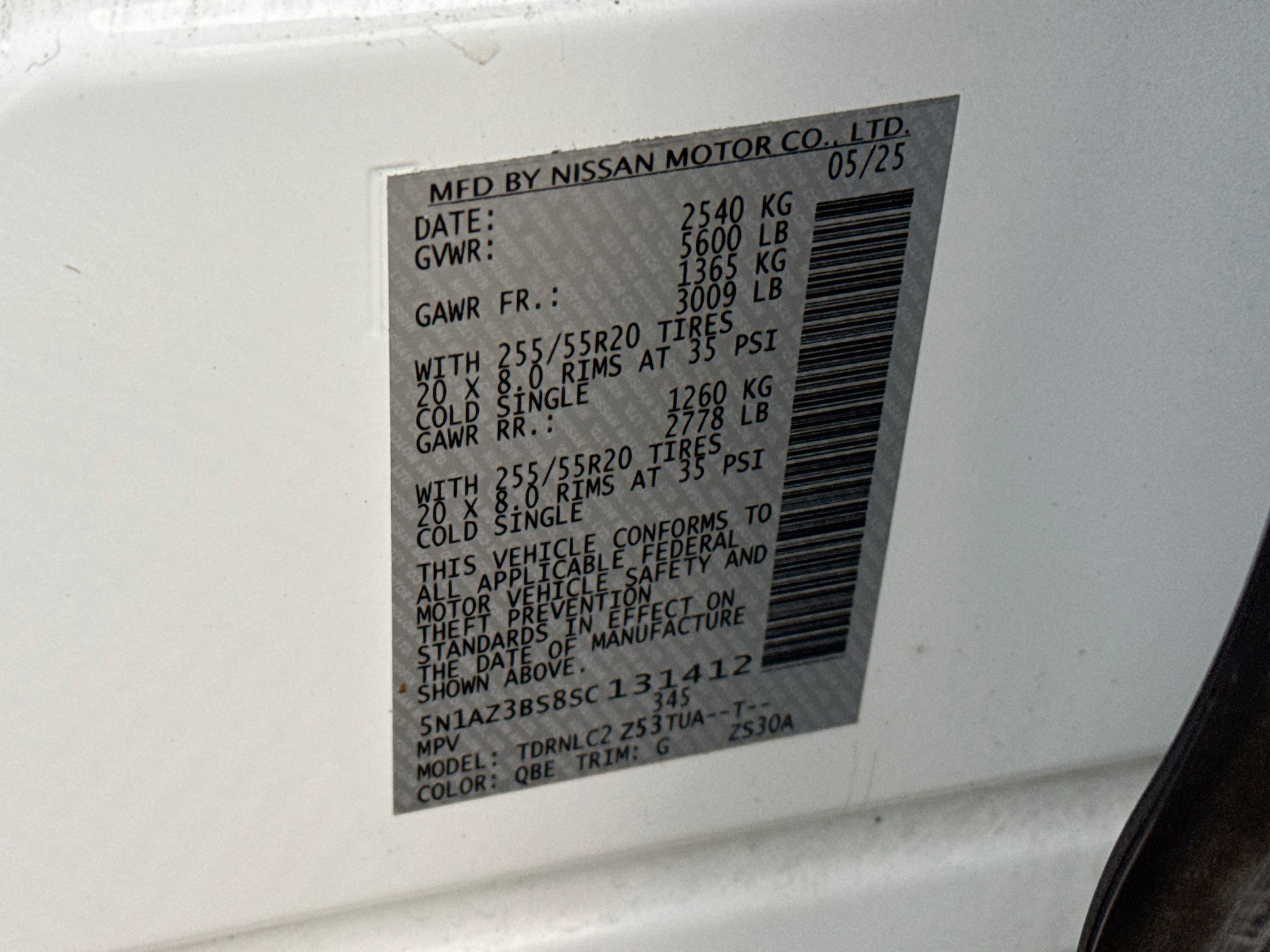 Used 2025 Nissan Murano SV AWD/4WD image 27