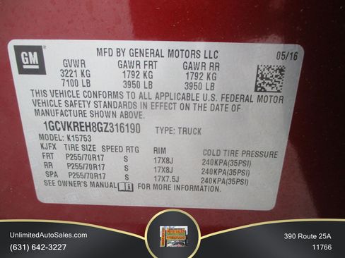 Used 2016 Chevrolet Silverado 1500 LT w/ All Star Edition AWD/4WD image 12