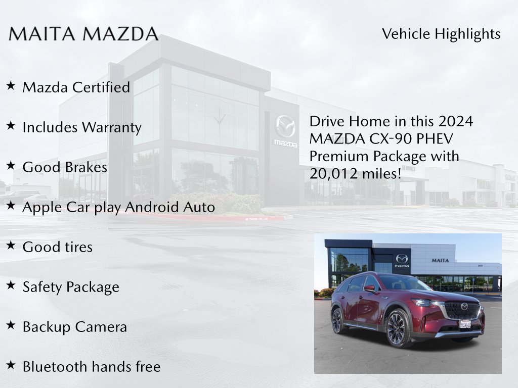 Used 2024 MAZDA CX-90 Plug-In Hybrid w/ Premium Pkg AWD/4WD image 7