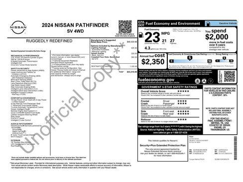 Used 2024 Nissan Pathfinder SV w/ Lighting Package (N92) AWD/4WD image 17