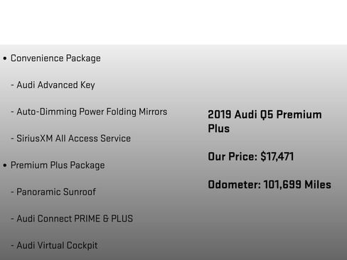 Used 2019 Audi Q5 2.0T Premium Plus w/ Premium Plus Package AWD/4WD image 12