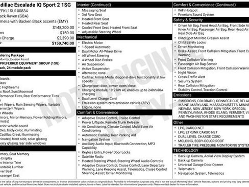 New 2025 Cadillac Escalade IQ Sport 2 image 19