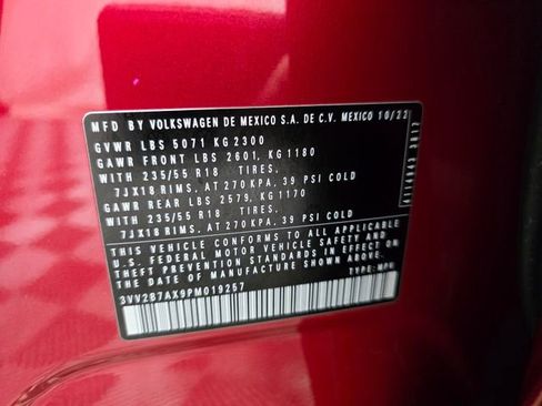 Certified 2023 Volkswagen Tiguan SE AWD/4WD image 39