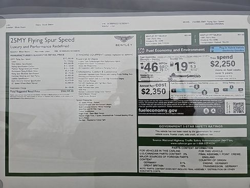 New 2025 Bentley Flying Spur Plug-In Hybrid image 40