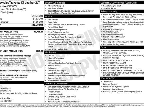 Used 2023 Chevrolet Traverse LT w/ LT Premium Package AWD/4WD image 11