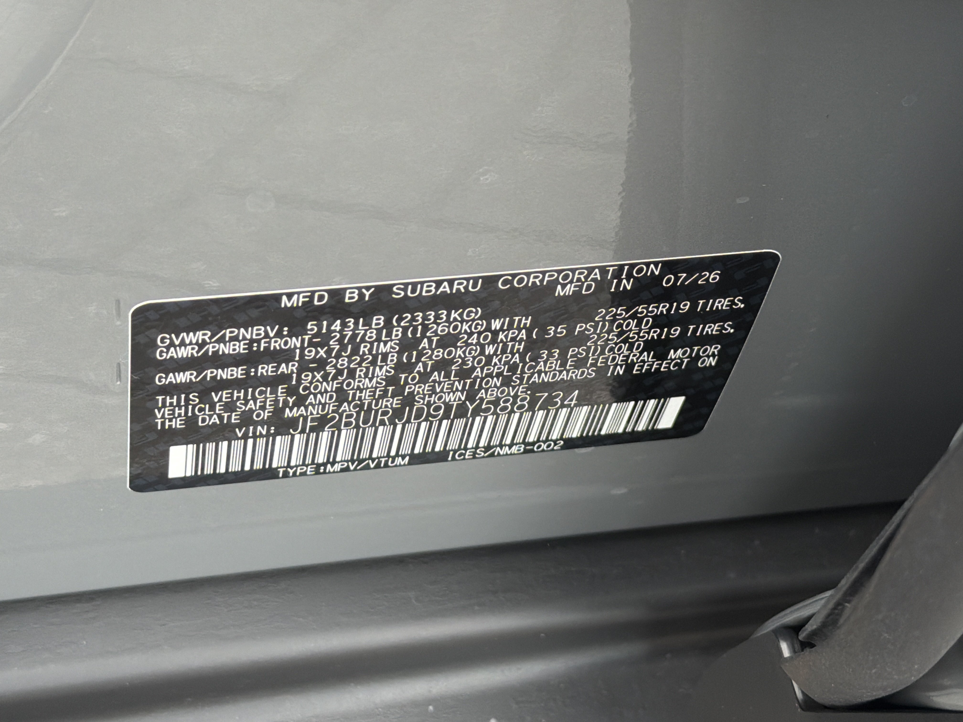 New 2026 Subaru Outback Touring XT AWD/4WD image 40