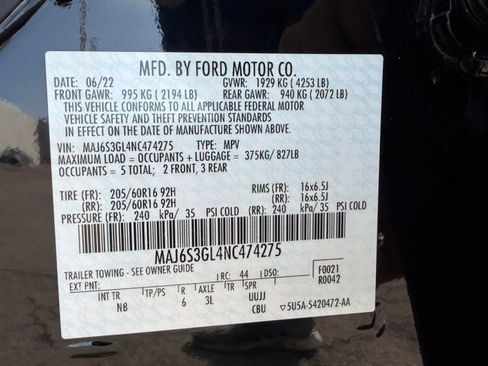 Used 2022 Ford EcoSport SE w/ SE Convenience Package image 44