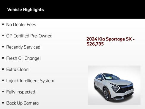 Used 2024 Kia Sportage SX FWD image 3