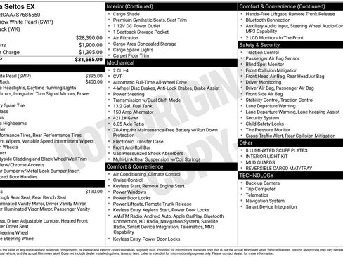 Used 2025 Kia Seltos EX image 29