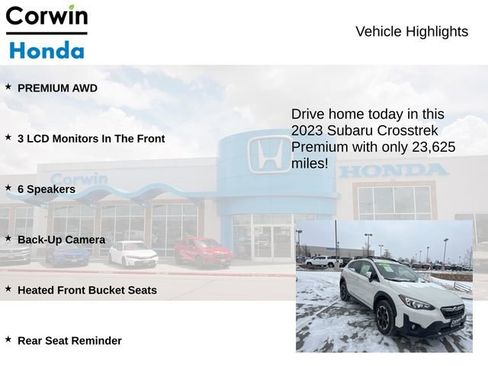Used 2023 Subaru Crosstrek 2.0i Premium w/ Popular Package #3 image 6