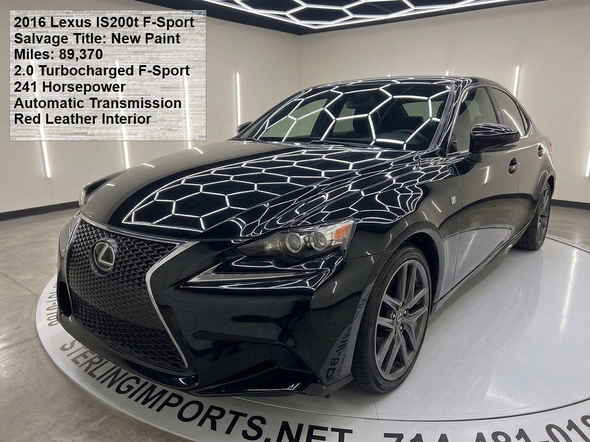 Used 2016 Lexus IS 200t w/ F Sport Package RWD image 1