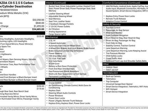 Used 2025 MAZDA CX-5 Carbon Edition image 39