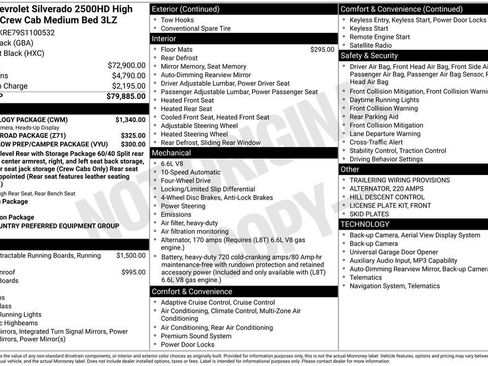 Used 2025 Chevrolet Silverado 2500 High Country w/ Technology Package AWD/4WD image 48