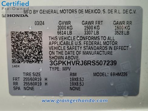 Certified 2024 Honda Prologue EX image 14