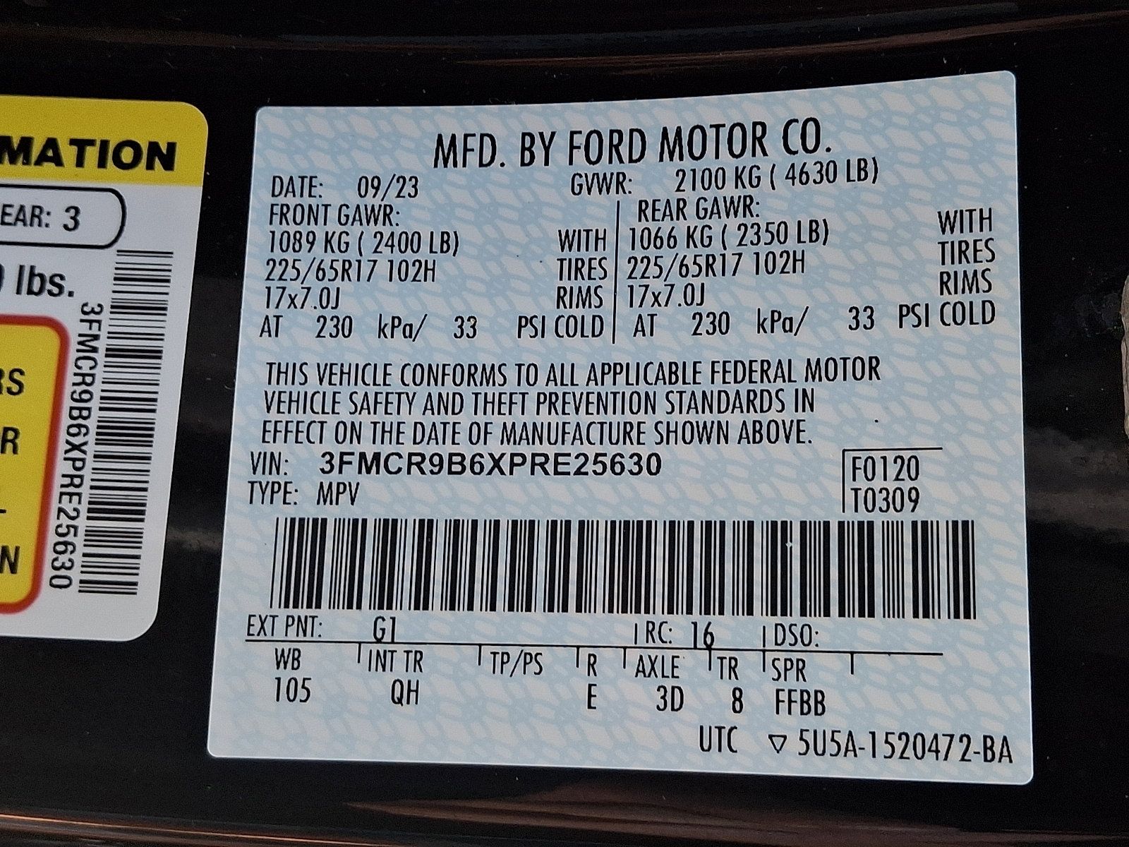 Used 2023 Ford Bronco Sport Big Bend w/ Convenience Package AWD/4WD image 28