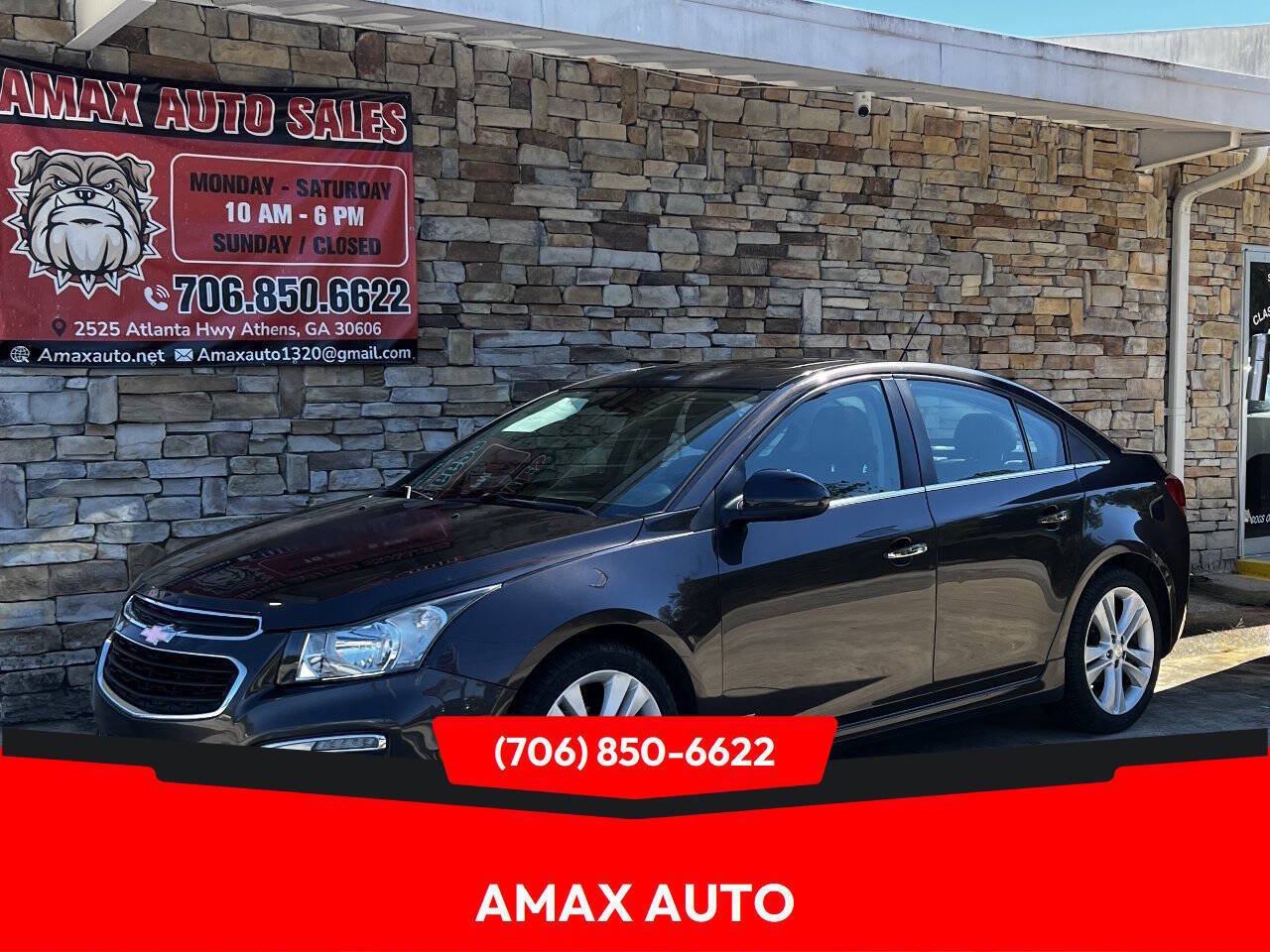 Used 2015 Chevrolet Cruze LTZ w/ Sun, Sound and Sport Package FWD image 1