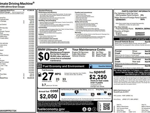 Used 2023 BMW 430i Gran Coupe xDrive 430i xDrive Gran Coupe w/ Premium Package image 2