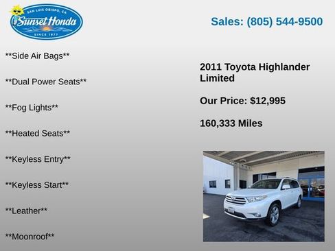 Used 2011 Toyota Highlander Limited w/ Tow Pkg AWD/4WD image 6