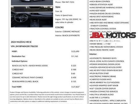Used 2024 MAZDA MAZDA3 s FWD image 37