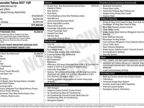 Used 2025 Chevrolet Tahoe RST w/ Comfort Package image 4