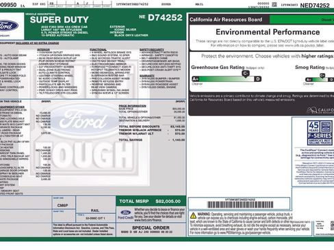 Used 2022 Ford F350 Lariat w/ Tremor Off-Road Package AWD/4WD image 13