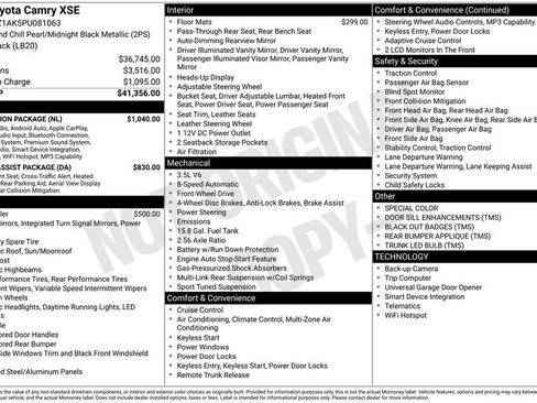 Used 2023 Toyota Camry XSE w/ Navigation Package image 5