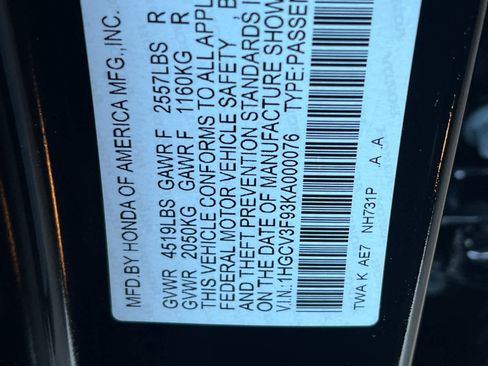 Used 2019 Honda Accord Touring image 29