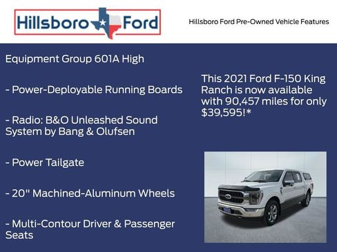 Used 2021 Ford F150 King Ranch w/ Equipment Group 601A High AWD/4WD image 9