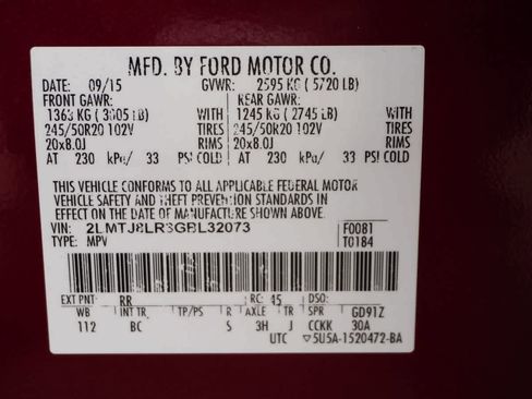 Used 2016 Lincoln MKX Reserve w/ Technology Package image 35