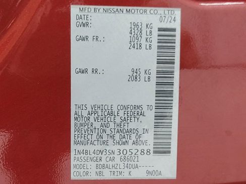 Used 2025 Nissan Altima 2.5 SV FWD image 28
