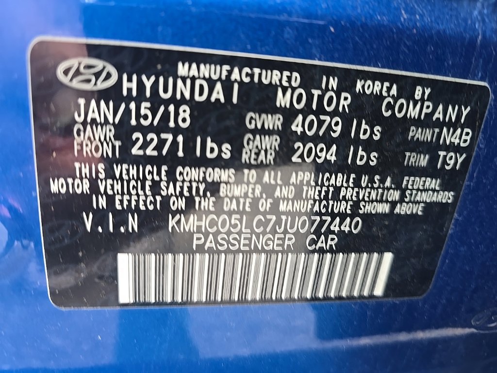 Used 2018 Hyundai Ioniq Limited w/ Limited Ultimate Package 03 FWD image 13
