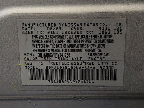 Used 2023 Nissan Sentra SV FWD image 33