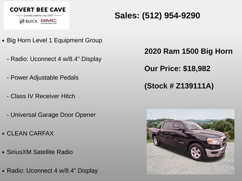Used 2020 RAM 1500 Big Horn RWD image 18