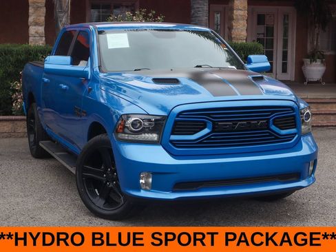 Used 2018 RAM 1500 Sport w/ Hydro Blue Sport Package RWD image 2
