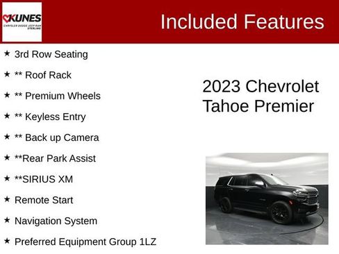 Used 2023 Chevrolet Tahoe Premier w/ Advanced Technology Package AWD/4WD image 3