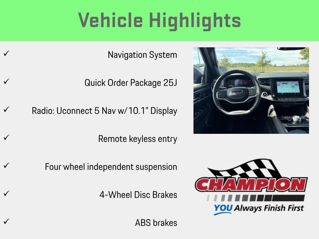 Used 2024 Jeep Wagoneer L Series II w/ Flexible Seating Group AWD/4WD image 6