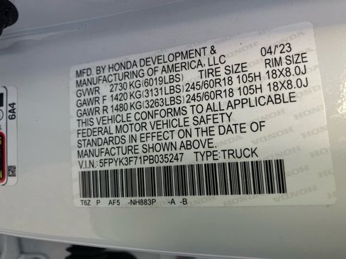 Certified 2023 Honda Ridgeline RTL-E image 39