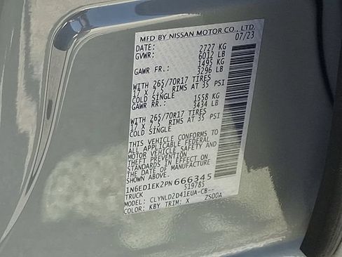 Used 2023 Nissan Frontier PRO-4X w/ Pro Convenience Package AWD/4WD image 27