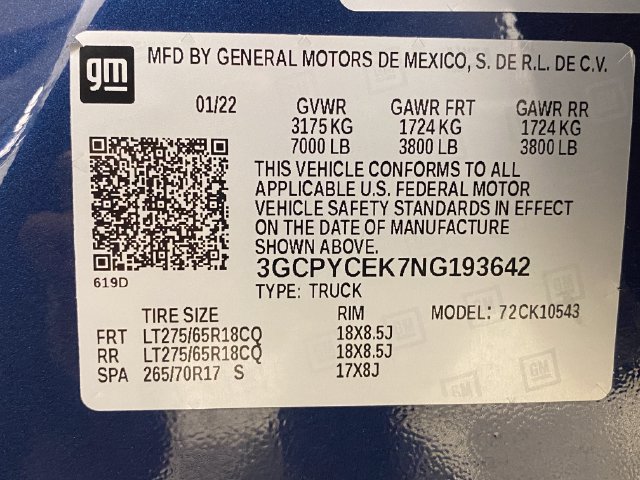 Used 2022 Chevrolet Silverado 1500 Custom Trail Boss w/ Safety Confidence Package AWD/4WD image 31