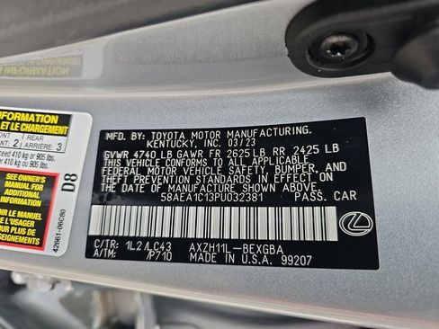 Certified 2023 Lexus ES 300h w/ Luxury Package image 38