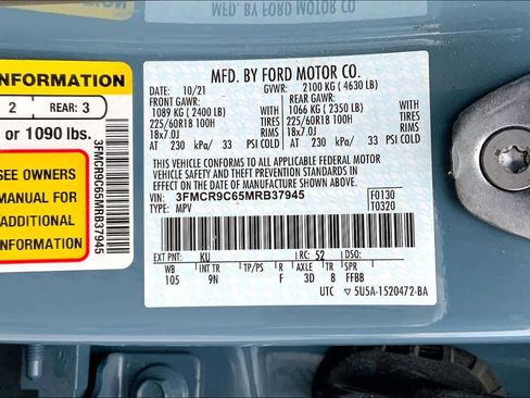 Used 2021 Ford Bronco Sport Outer Banks w/ Outer Banks Package (96D) image 37