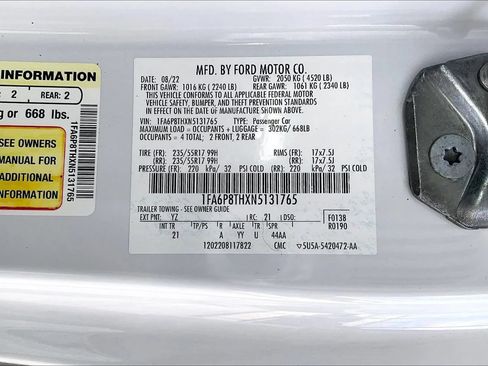 Used 2022 Ford Mustang Coupe RWD image 16