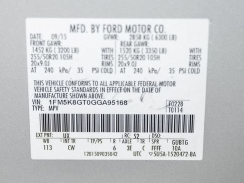 Used 2016 Ford Explorer Sport w/ Equipment Group 401A image 75