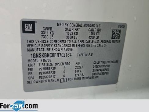 Used 2015 Chevrolet Tahoe LT AWD/4WD image 31