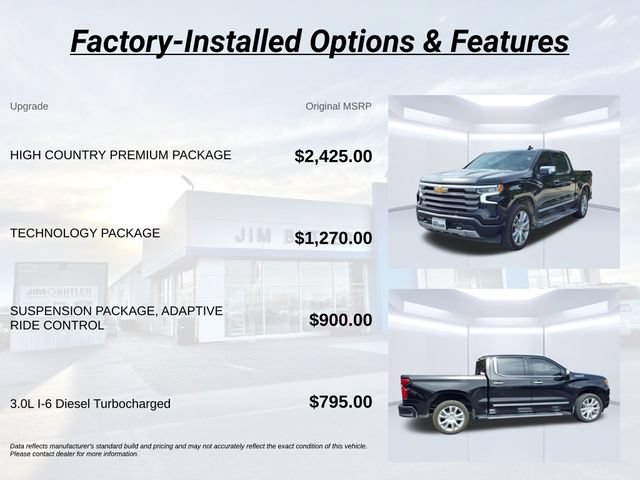 Used 2024 Chevrolet Silverado 1500 High Country w/ High Country Premium Package AWD/4WD image 3