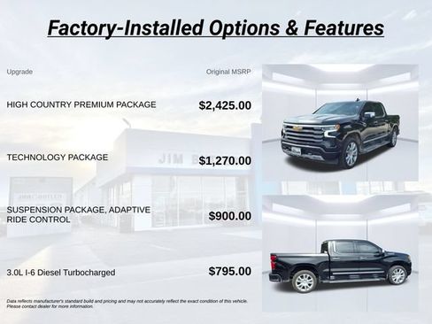 Used 2024 Chevrolet Silverado 1500 High Country w/ High Country Premium Package AWD/4WD image 3